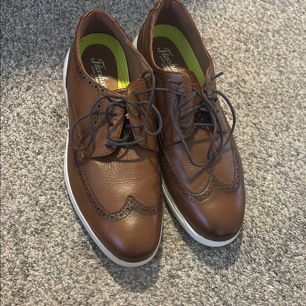 Florsheim Steel Toe Brown Leather Oxford Shoes